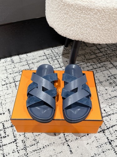 Hermes Mens Shoes Slippers Sandals Casual Fashion Sandals Luxury Brand Kazimir Sandal with Original Box Whatsapp【+1-3239614486】