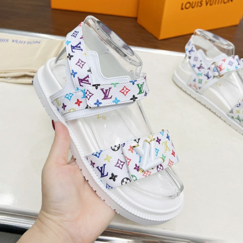 Louis Vuitton Womens Shoes Sandals Luxury Brand 1AGXF6 LV x TM LV Sunset Flat Comfort Sandal with Original Box Whatsapp【+1-3239614486】