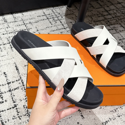 Hermes Mens Shoes Slippers Sandals Casual Fashion Sandals Luxury Brand Kazimir Sandal with Original Box Whatsapp【+1-3239614486】