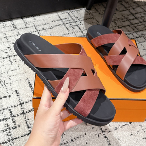 Hermes Mens Shoes Slippers Sandals Casual Fashion Sandals Luxury Brand Kazimir Sandal with Original Box Whatsapp【+1-3239614486】