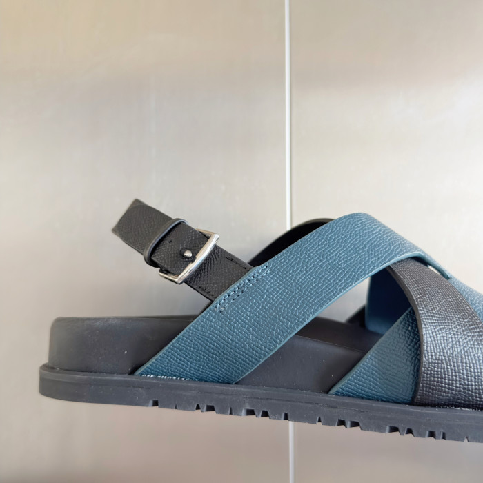 Hermes Mens Shoes Slippers Sandals Casual Fashion Sandals Luxury Brand Kazimir Sandal with Original Box Whatsapp【+1-3239614486】