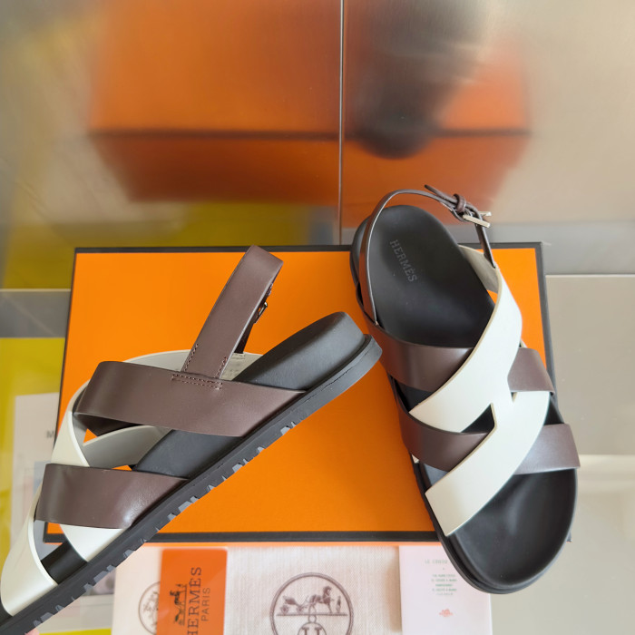 Hermes Mens Shoes Slippers Sandals Casual Fashion Sandals Luxury Brand Kazimir Sandal with Original Box Whatsapp【+1-3239614486】