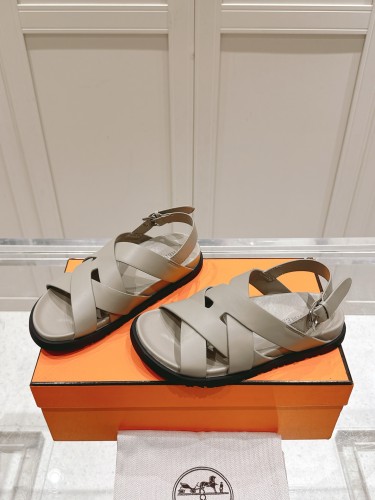Hermes Mens Shoes Slippers Sandals Casual Fashion Sandals Luxury Brand Kazimir Sandal with Original Box Whatsapp【+1-3239614486】