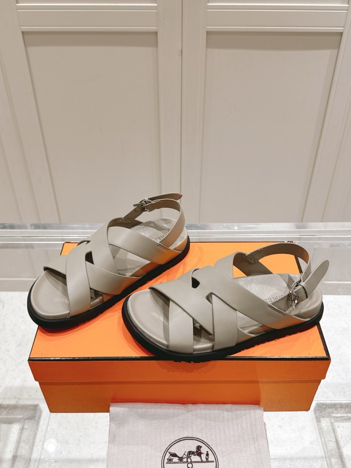 Hermes Mens Shoes Slippers Sandals Casual Fashion Sandals Luxury Brand Kazimir Sandal with Original Box Whatsapp【+1-3239614486】