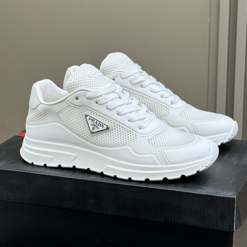 Prada Mens Shoes Sneakers Casual Luxury Brand Prax 2.0 Re-Nylon and suede sneakers with Original Box Whatsapp【+1-3239614486】
