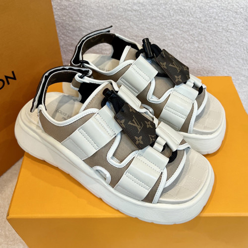 Louis Vuitton Womens Shoes Sandals Luxury Brand Chameleon Comfort Sandal with Original Box Whatsapp【+1-3239614486】