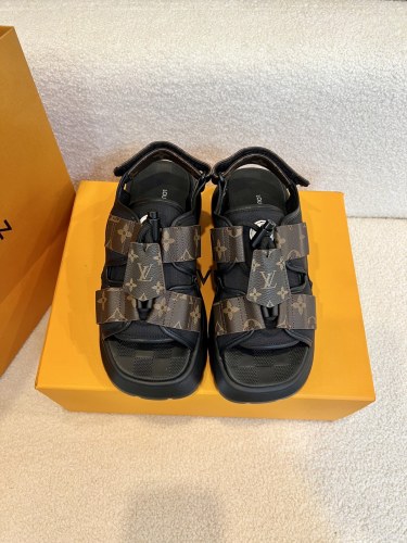 Louis Vuitton Womens Shoes Sandals Luxury Brand Chameleon Comfort Sandal with Original Box Whatsapp【+1-3239614486】