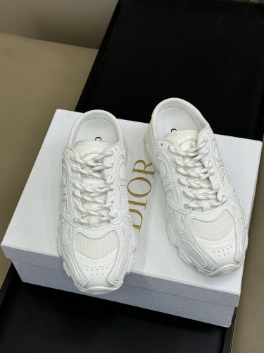 Dior Womens Shoes Sneakers Casual Luxury Brand Dior Chrono Sneaker Mesh with Laminated Leather-Effect Panels with Original Box KCK474TXX_S46W whatsapp【+1-3239614486】