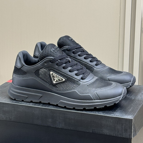 Prada Mens Shoes Sneakers Casual Luxury Brand Prax 2.0 Re-Nylon and suede sneakers with Original Box Whatsapp【+1-3239614486】