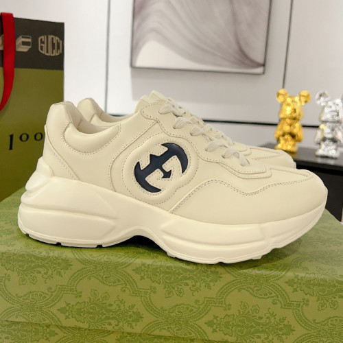 Gucci Mens Shoes Sneakers Luxury Brand Men's GG Rhyton sneaker with Original Box 703810 DRW00 9522