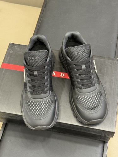 Prada Mens Shoes Sneakers Casual Luxury Brand Prax 2.0 Re-Nylon and suede sneakers with Original Box Whatsapp【+1-3239614486】