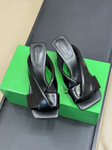 Bottega Veneta Womens Shoes Fashion Slippers Luxury Brand BV Riva Mule 5cm Heel Summer with Original Box Whatsapp 【+1-3239614486】