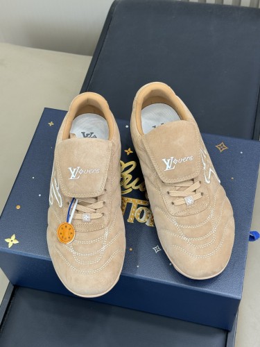 Louis Vuitton Mens Womens Unisex Shoes Fashion Sneakers Design Luxury Brand LV Footprint Soccer 1AHTXY with Original Box Whatsapp 【+1-3239614486】