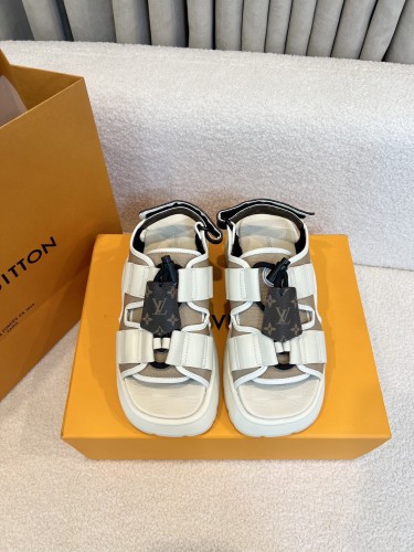Louis Vuitton Womens Shoes Sandals Luxury Brand Chameleon Comfort Sandal with Original Box Whatsapp【+1-3239614486】