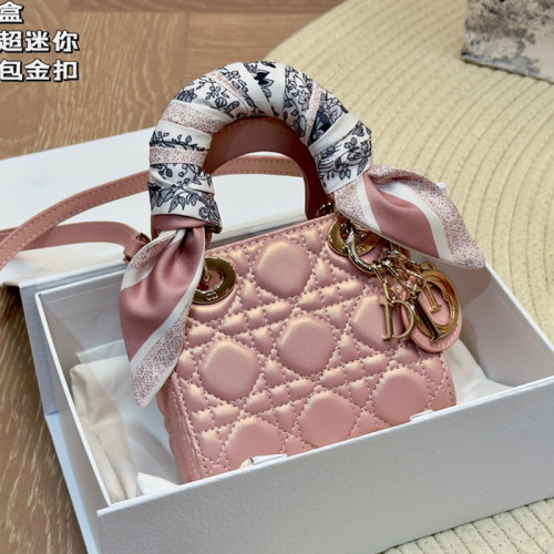 Dior Womens Bags Handbags Luxury Fashion Dior Micro Lady Dior Bag In Cannage Lambskin with Original Box Whatsapp【+1-3239614486】