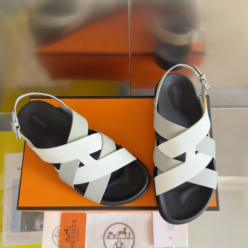 Hermes Mens Shoes Slippers Sandals Casual Fashion Sandals Luxury Brand Kazimir Sandal with Original Box Whatsapp【+1-3239614486】