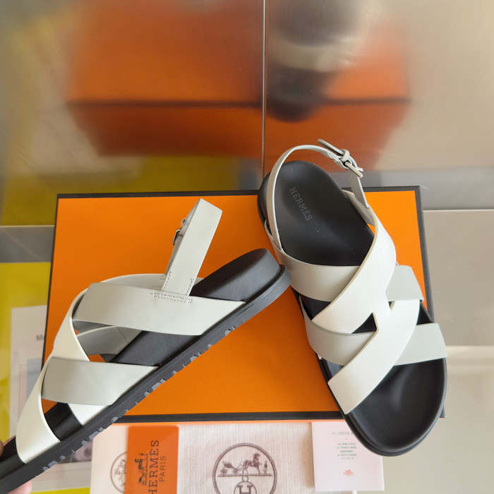 Hermes Mens Shoes Slippers Sandals Casual Fashion Sandals Luxury Brand Kazimir Sandal with Original Box Whatsapp【+1-3239614486】