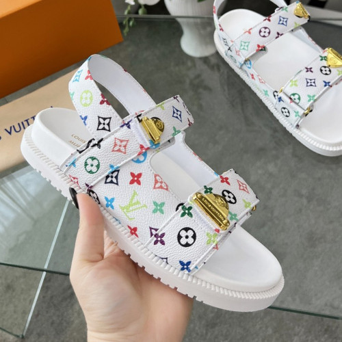 Louis Vuitton Womens Shoes Sandals Luxury Brand 1AHLUF LV Bom Dia Flat Comfort Mule with Original Box Whatsapp 【+1-3239614486】