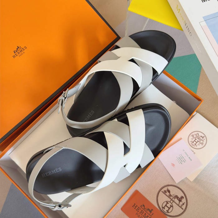 Hermes Mens Shoes Slippers Sandals Casual Fashion Sandals Luxury Brand Kazimir Sandal with Original Box Whatsapp【+1-3239614486】