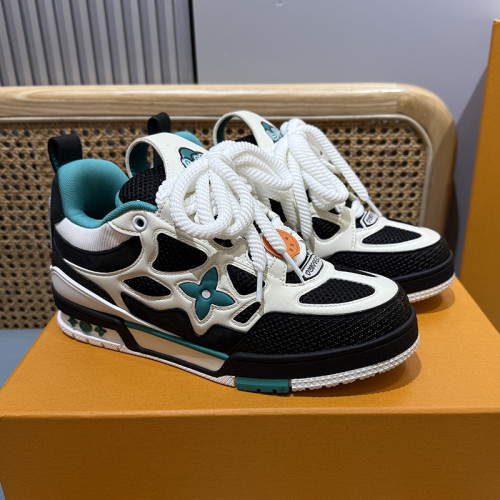 Louis Vuitton Mens Shoes Fashion Sneakers Design Luxury Brand LV TRAINER Skate SNEAKER Mix of materials with Original Box 1ABLXH Whatsapp 【+1-3239614486】