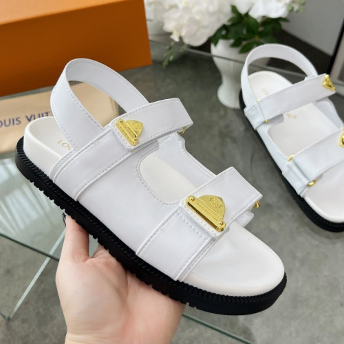 Louis Vuitton Womens Shoes Sandals Luxury Brand 1AHLUF LV Bom Dia Flat Comfort Mule with Original Box Whatsapp 【+1-3239614486】