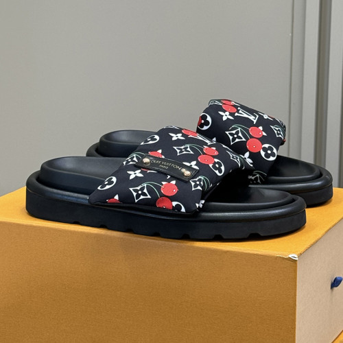 Louis Vuitton Womens Shoes Sandals Slippers Luxury Brand LV x TM Bom Dia Flat Comfort Mule with Original Box Whatsapp 【+1-3239614486】