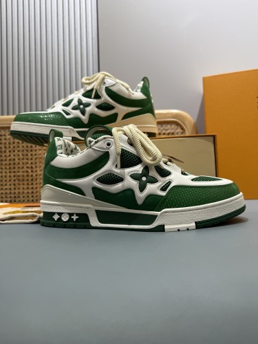 Louis Vuitton Mens Shoes Fashion Sneakers Design Luxury Brand LV TRAINER Skate SNEAKER Mix of materials with Original Box 1ABLXH Whatsapp 【+1-3239614486】