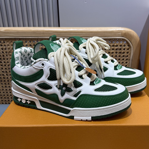 Louis Vuitton Mens Shoes Fashion Sneakers Design Luxury Brand LV TRAINER Skate SNEAKER Mix of materials with Original Box 1ABLXH Whatsapp 【+1-3239614486】