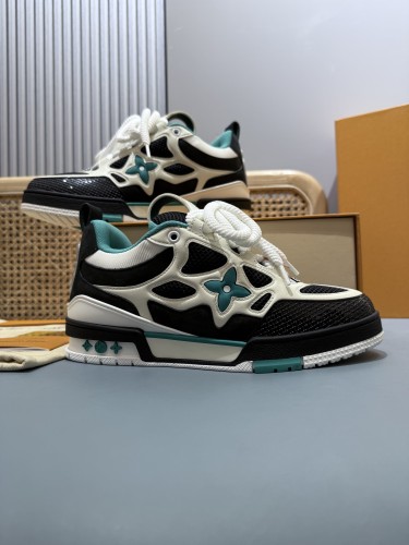Louis Vuitton Mens Shoes Fashion Sneakers Design Luxury Brand LV TRAINER Skate SNEAKER Mix of materials with Original Box 1ABLXH Whatsapp 【+1-3239614486】