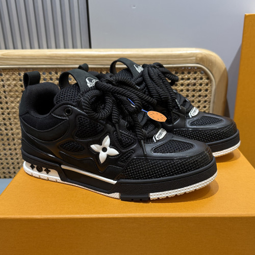 Louis Vuitton Mens Shoes Fashion Sneakers Design Luxury Brand LV TRAINER Skate SNEAKER Mix of materials with Original Box 1ABLXH Whatsapp 【+1-3239614486】