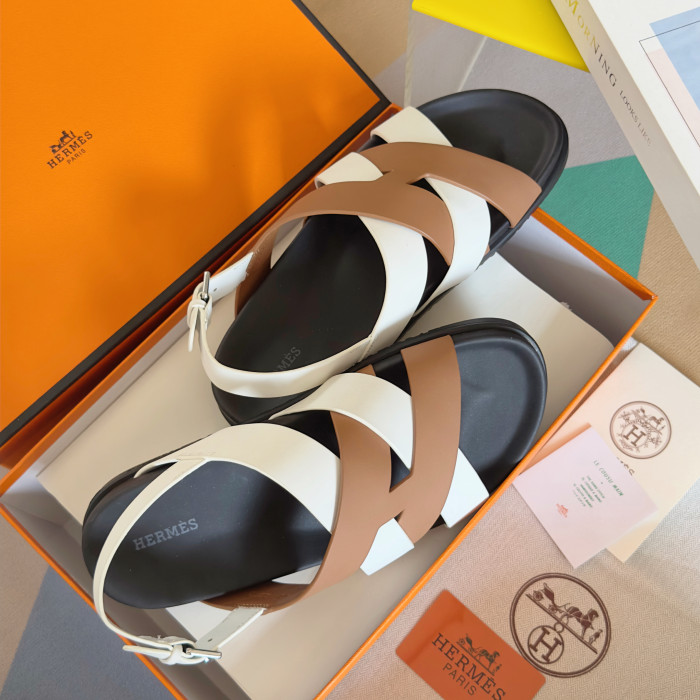 Hermes Mens Shoes Slippers Sandals Casual Fashion Sandals Luxury Brand Kazimir Sandal with Original Box Whatsapp【+1-3239614486】