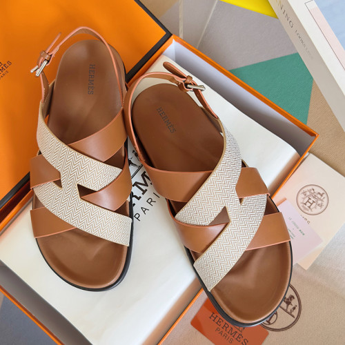 Hermes Mens Shoes Slippers Sandals Casual Fashion Sandals Luxury Brand Kazimir Sandal with Original Box Whatsapp【+1-3239614486】