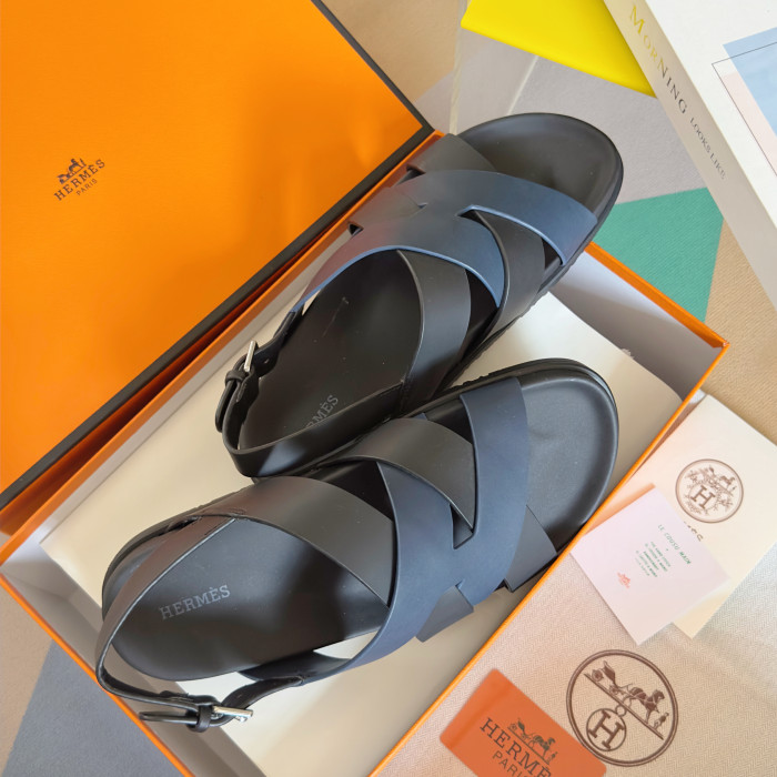 Hermes Mens Shoes Slippers Sandals Casual Fashion Sandals Luxury Brand Kazimir Sandal with Original Box Whatsapp【+1-3239614486】