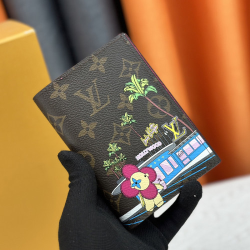 Louis Vuitton Mens Womens Wallets Passport Cover Luxury Brand Fashion Type M12237 Wallet with Original Box whatsapp 【+1-3239614486】