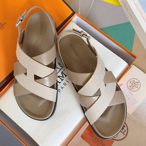 Hermes Mens Shoes Slippers Sandals Casual Fashion Sandals Luxury Brand Kazimir Sandal with Original Box Whatsapp【+1-3239614486】