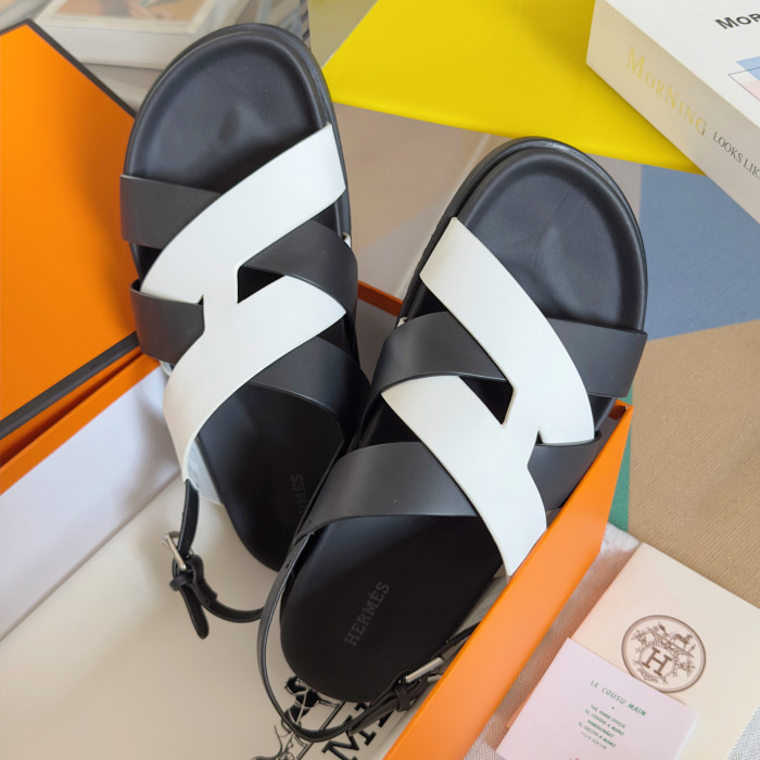 Hermes Mens Shoes Slippers Sandals Casual Fashion Sandals Luxury Brand Kazimir Sandal with Original Box Whatsapp【+1-3239614486】
