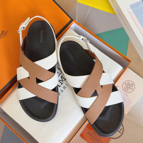Hermes Mens Shoes Slippers Sandals Casual Fashion Sandals Luxury Brand Kazimir Sandal with Original Box Whatsapp【+1-3239614486】
