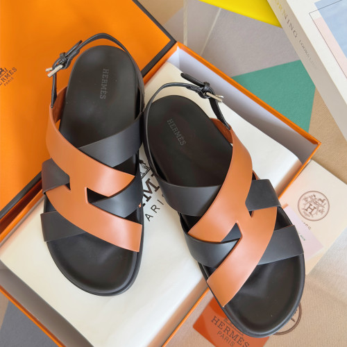 Hermes Mens Shoes Slippers Sandals Casual Fashion Sandals Luxury Brand Kazimir Sandal with Original Box Whatsapp【+1-3239614486】