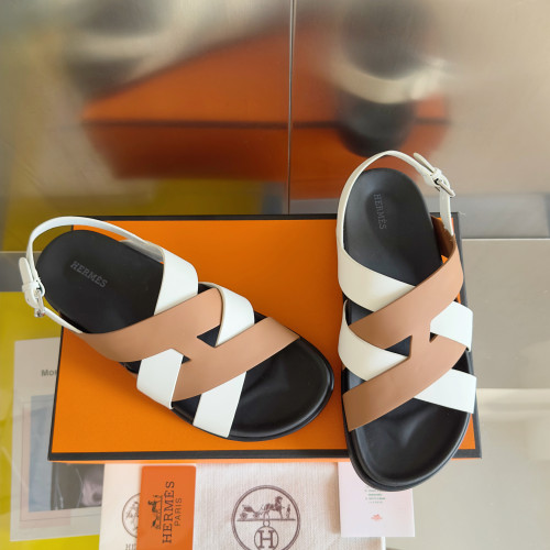 Hermes Mens Shoes Slippers Sandals Casual Fashion Sandals Luxury Brand Kazimir Sandal with Original Box Whatsapp【+1-3239614486】
