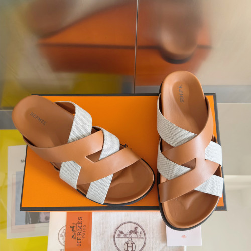 Hermes Mens Shoes Slippers Sandals Casual Fashion Sandals Luxury Brand Kazimir Sandal with Original Box Whatsapp【+1-3239614486】