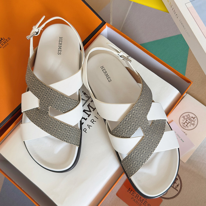 Hermes Mens Shoes Slippers Sandals Casual Fashion Sandals Luxury Brand Kazimir Sandal with Original Box Whatsapp【+1-3239614486】