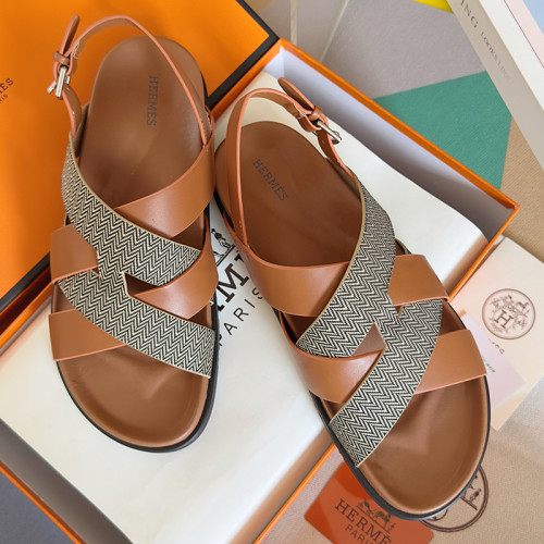 Hermes Mens Shoes Slippers Sandals Casual Fashion Sandals Luxury Brand Kazimir Sandal with Original Box Whatsapp【+1-3239614486】