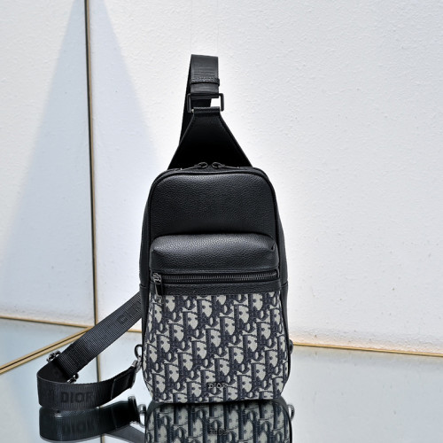 Dior Mens Bags Shoulder Bag Luxury Brand DIOR Rider 2.0 Sling Bag Beige and Black Dior Oblique Jacquard with Black Grained Calfskin with Original Box Whatsapp 【+1-3239614486】