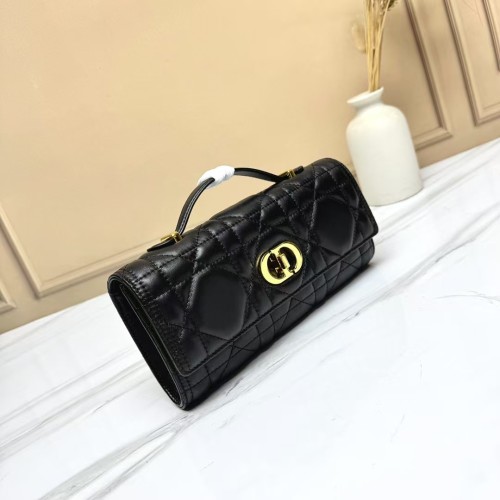 Dior Womens Bags Crossbody Bag Luxury Brand Miss Caro Top Handle Pouch Macrocannage Lambskin with Original Box whatsapp 【+1-3239614486】