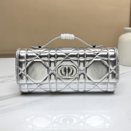 Dior Womens Bags Crossbody Bag Luxury Brand Miss Caro Top Handle Pouch Macrocannage Lambskin with Original Box whatsapp 【+1-3239614486】