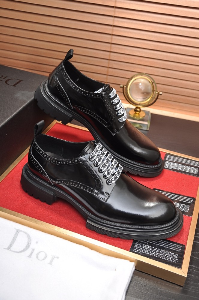 Dior Mens Shoes Casual Dress Shoes Luxury Dior Derby Shoe with Original Box Whatsapp【+1-3239614486】