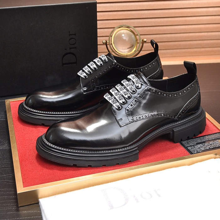 Dior Mens Shoes Casual Dress Shoes Luxury Dior Derby Shoe with Original Box Whatsapp【+1-3239614486】