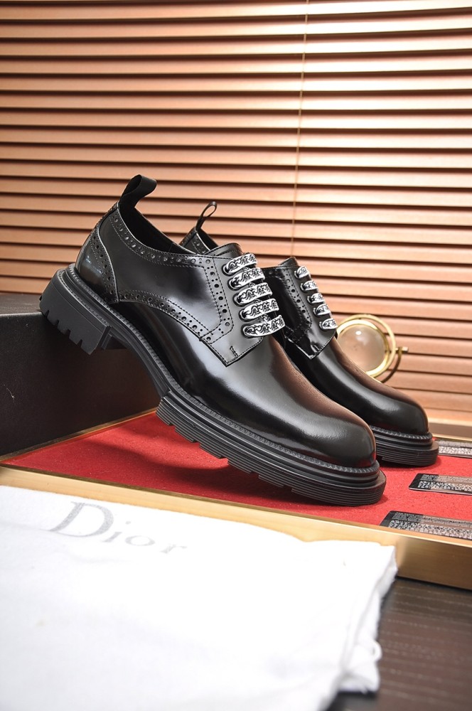 Dior Mens Shoes Casual Dress Shoes Luxury Dior Derby Shoe with Original Box Whatsapp【+1-3239614486】