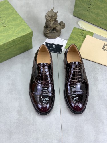 Gucci Mens Shoes Leather Design Luxury Brand Business Dress Shoes for Men with Original Box Whatsapp【+1-3239614486】