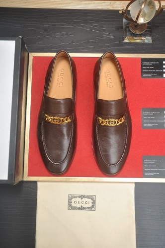 Gucci Mens Shoes Leather Design Luxury Brand Business Dress Shoes for Men with Original Box Whatsapp【+1-3239614486】